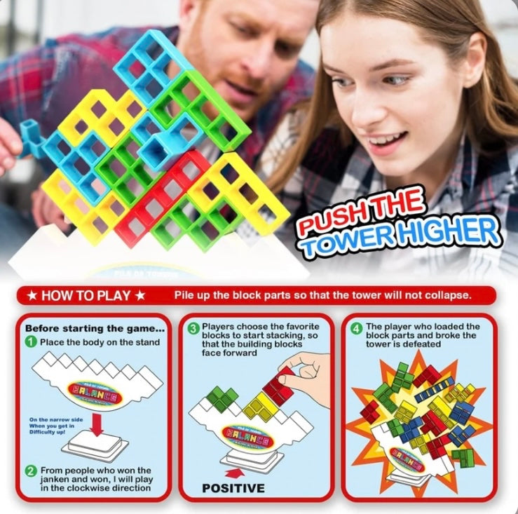 Team tower game for kids and adults FREE Shipping