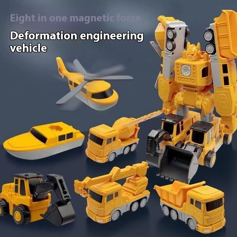 Magnetic Transform Engineering Car Assembled Toys FREE Shipping