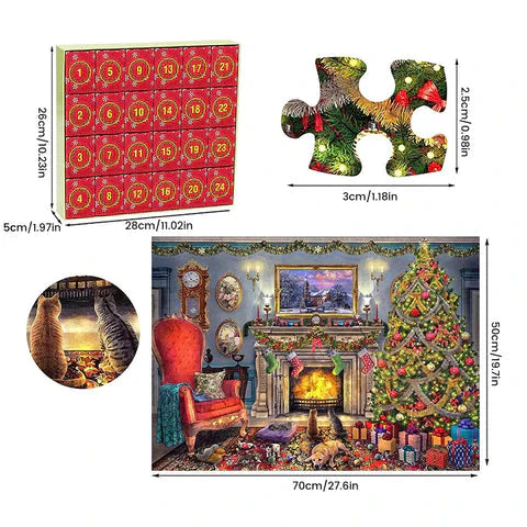 Advent Calendar Christmas Jigsaw Puzzles FREE Shipping