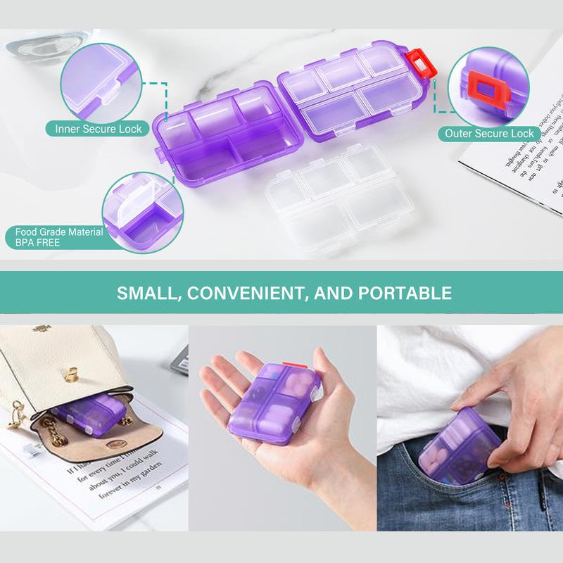 Travel Pill Organizer Box (161 Labels for Customization) FREE Shipping