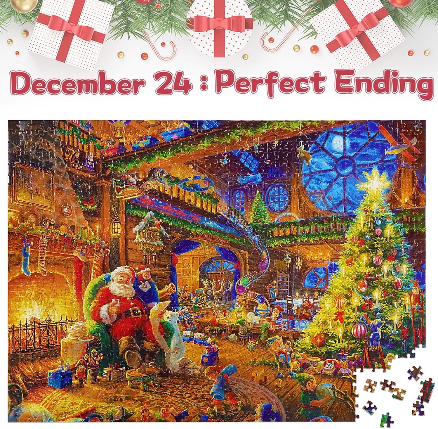 Advent Calendar Christmas Jigsaw Puzzles FREE Shipping