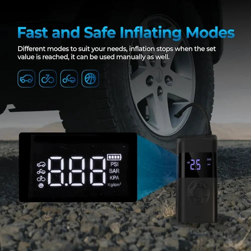 Multifunctional Portable Tire Airpump FREE Shipping