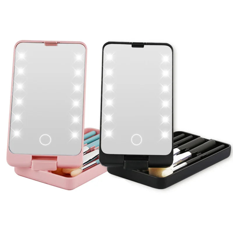 Travel makeup mirror with LED light FREE Shipping