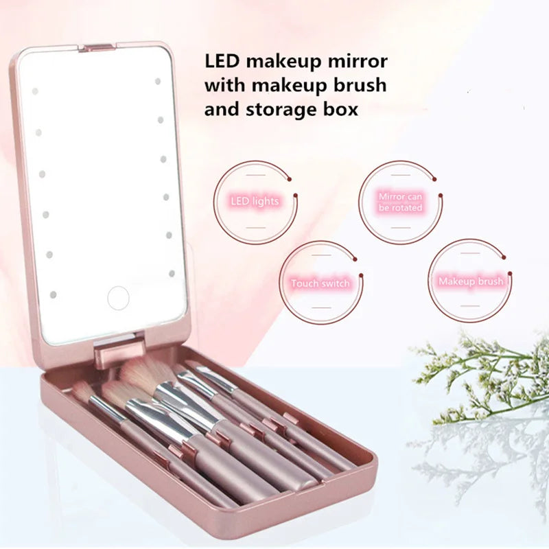 Travel makeup mirror with LED light FREE Shipping