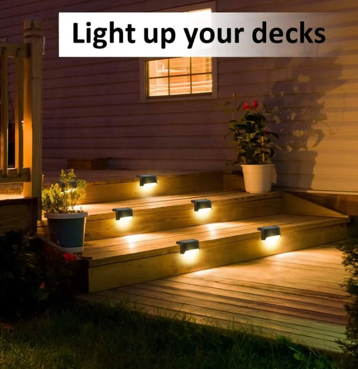 LED Solar Lamp Path Staircase Outdoor Waterproof Wall Light