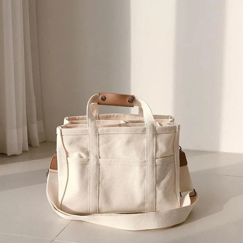 Utility Canvas Tote/Shoulder Bag for Daily Life