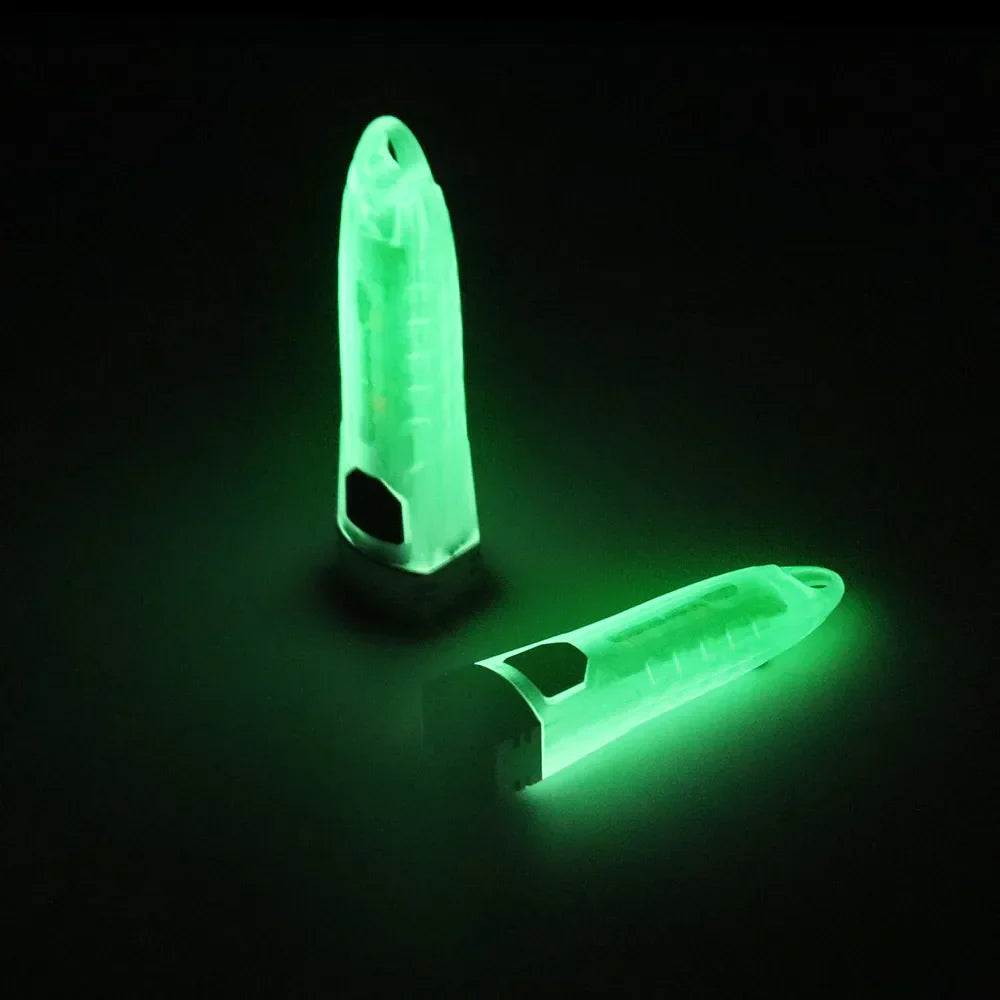 LED Keychain Portable Fluorescent EDC Flashlight Work Light