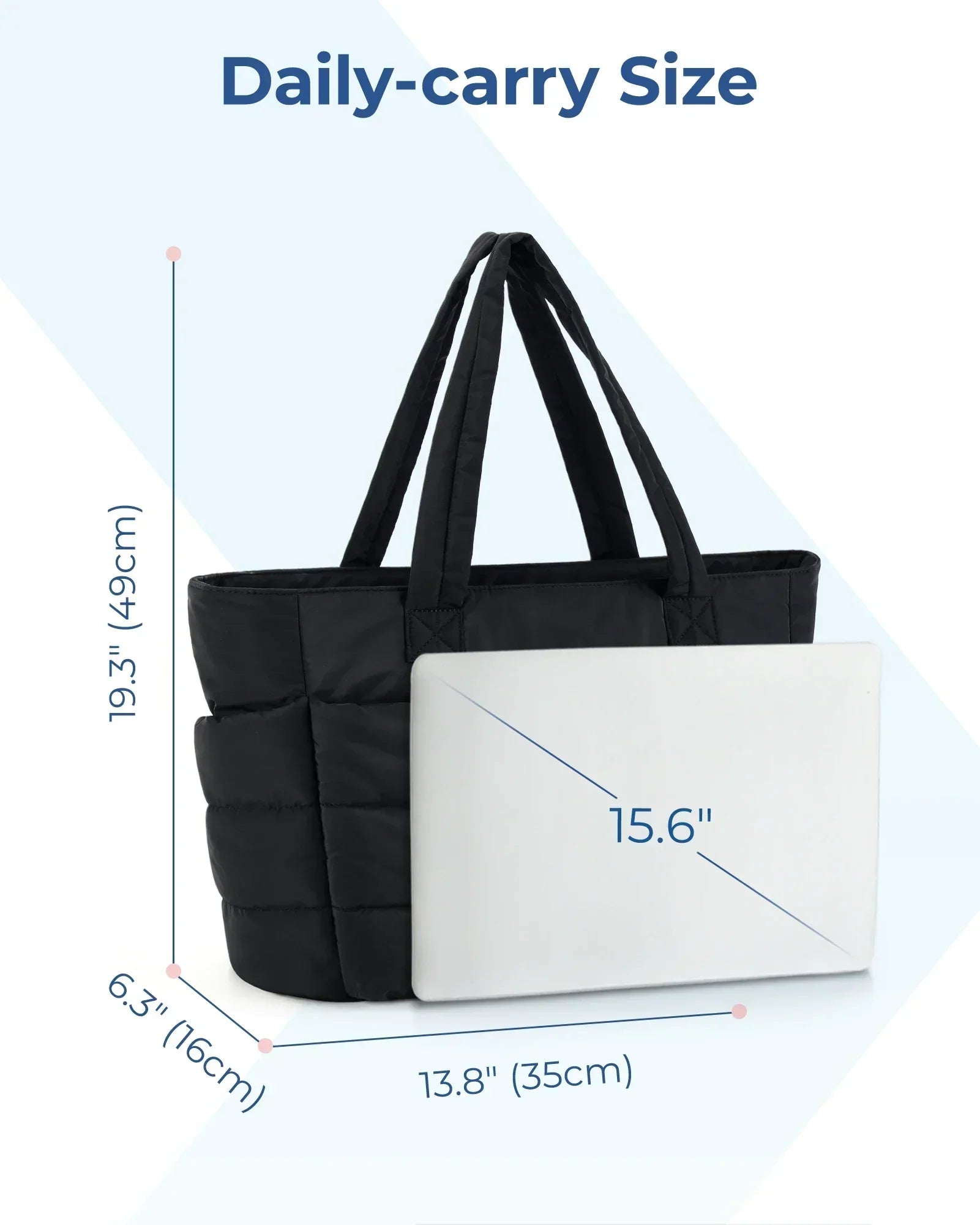 Lightweight Puffy Tote Bag