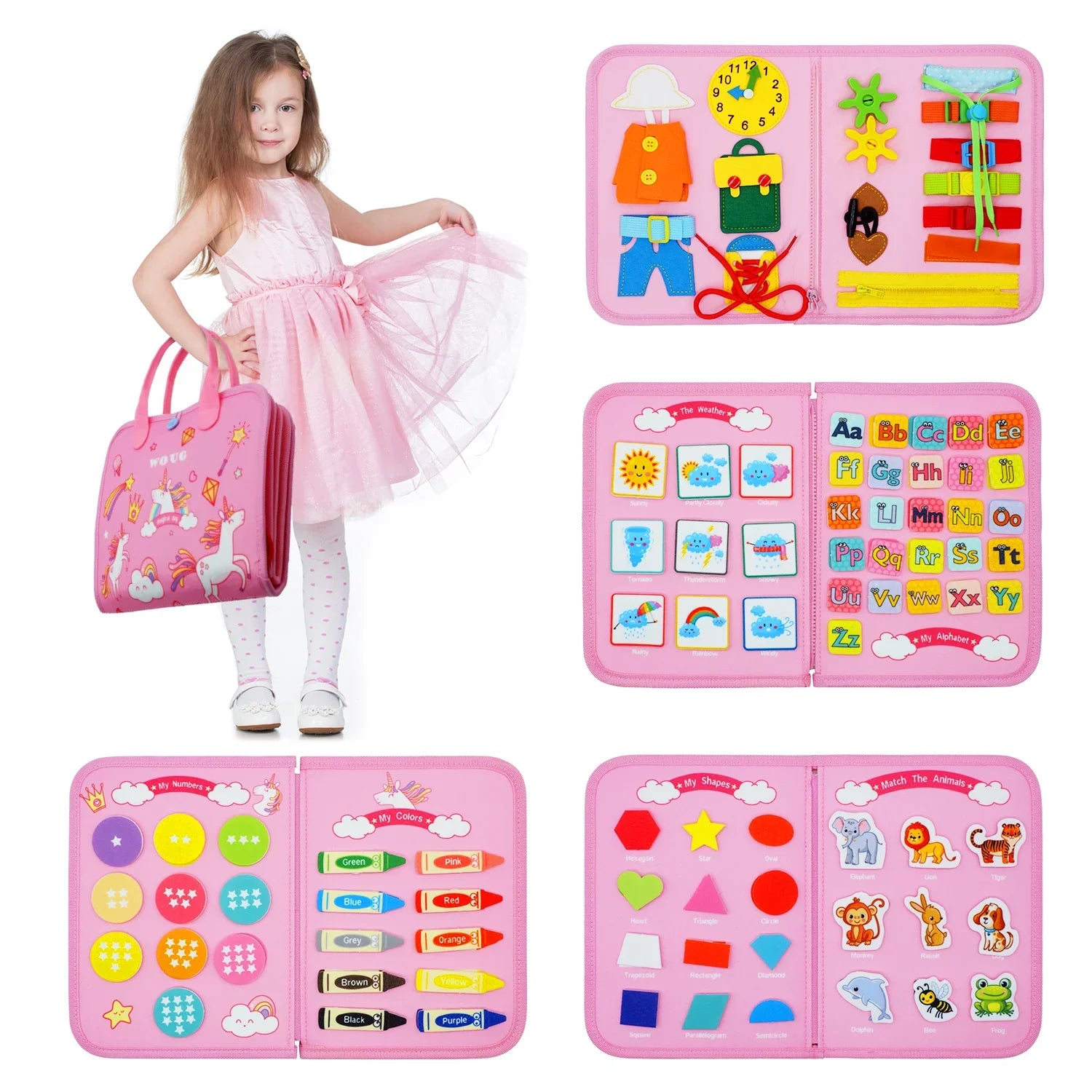 Felt Learning Board Busy Board FREE Shipping