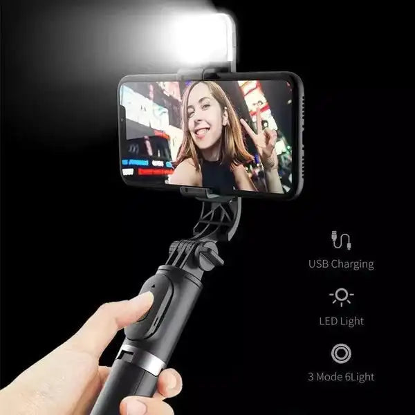 New 6 in 1 Bluetooth Selfie Stick FREE Shipping