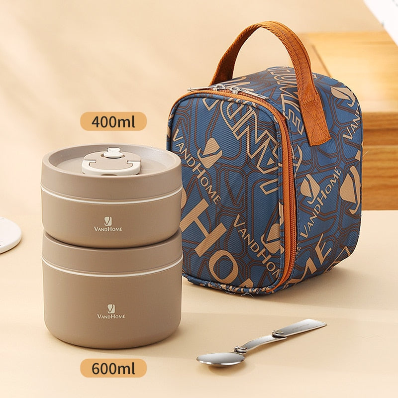 PORTABLE INSULATED LUNCH CONTAINER SET