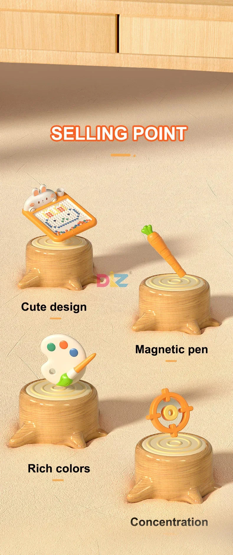 Magnetic Drawing Board for Kids FREE Shipping