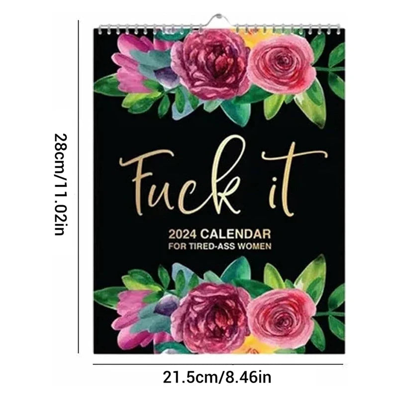 2025 Calendar for Tired-Ass Women FREE Shipping