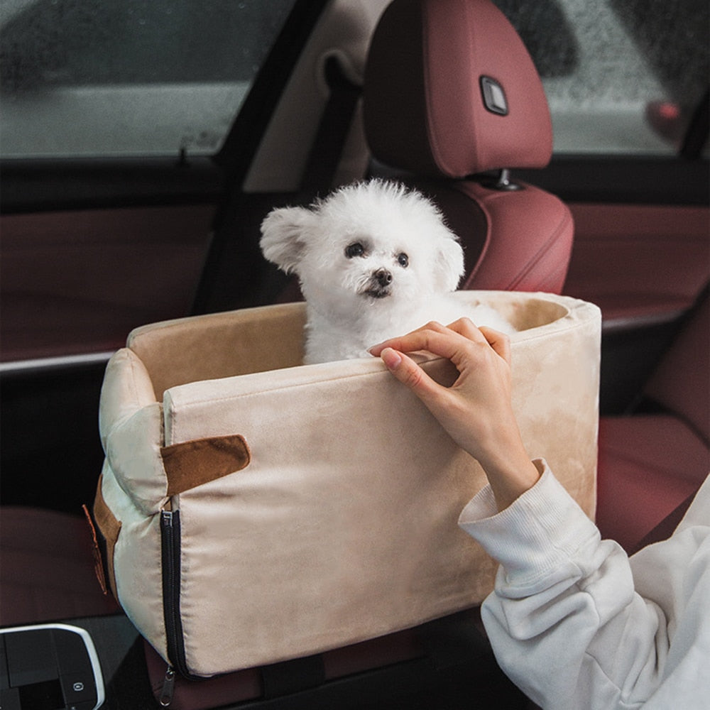 Snuggly-Safe Puppy Car Seat