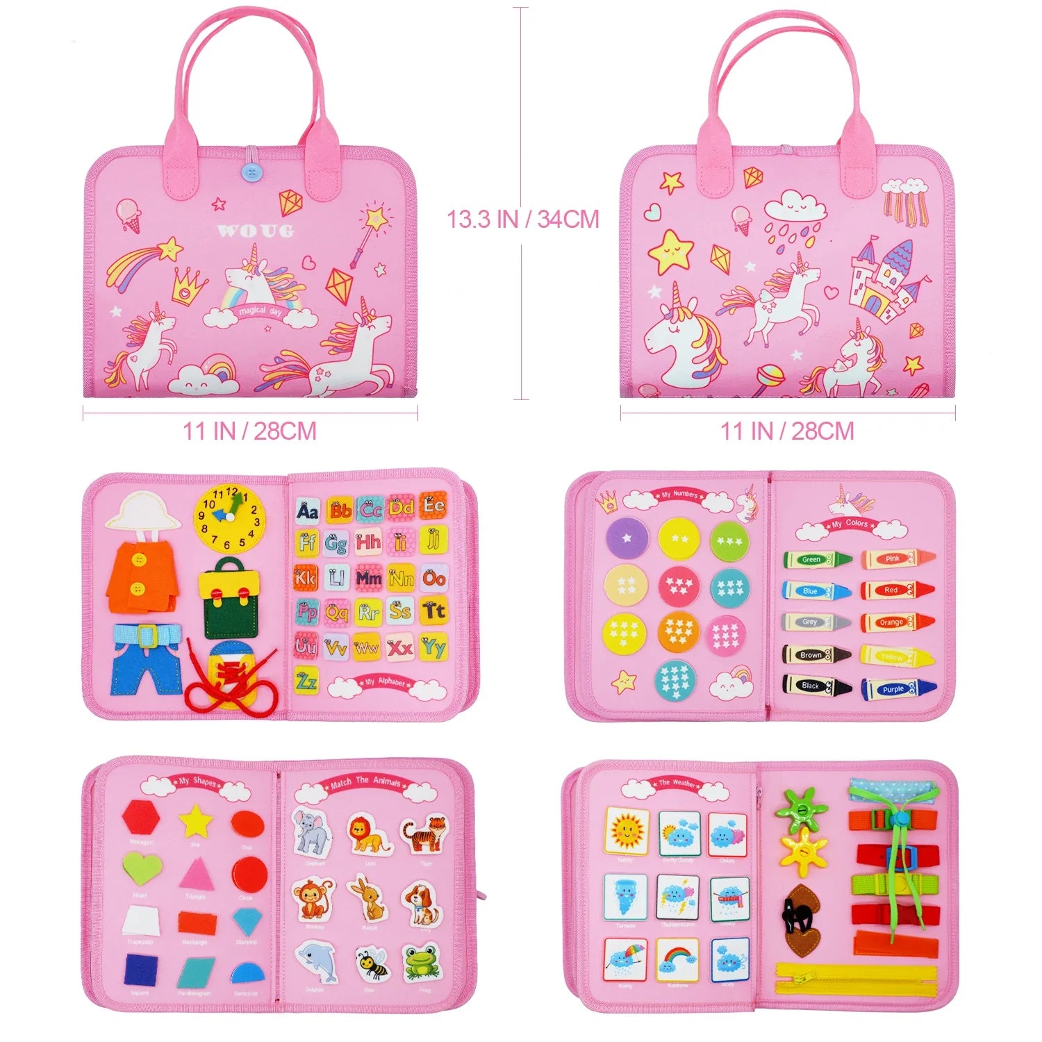 Felt Learning Board Busy Board FREE Shipping