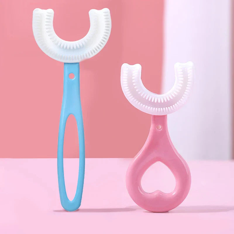 U-shaped children's toothbrush