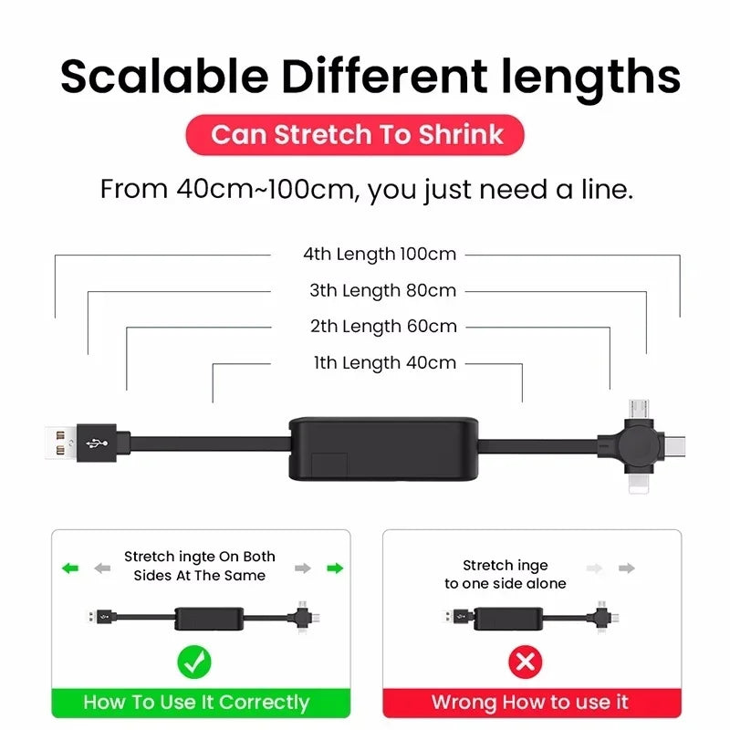 Three In One Charging Cable Roll