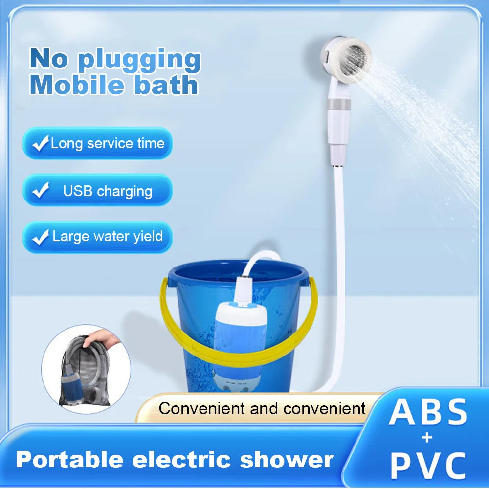 Portable Camping Shower Outdoor Camp Shower Pump FREE Shipping