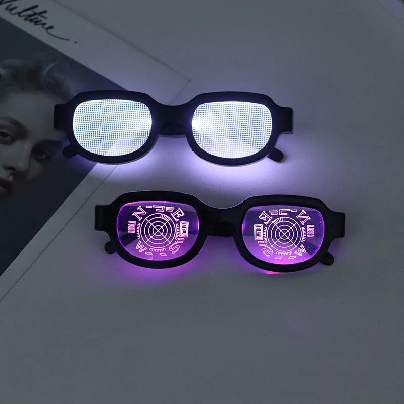 LED Luminous Glasses Light-Up Eyewear