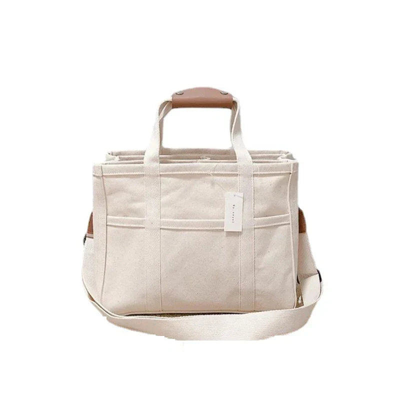 Utility Canvas Tote/Shoulder Bag for Daily Life