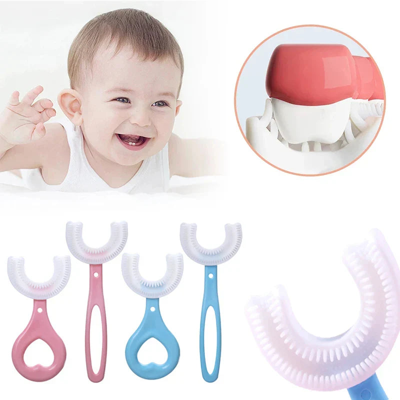 U-shaped children's toothbrush