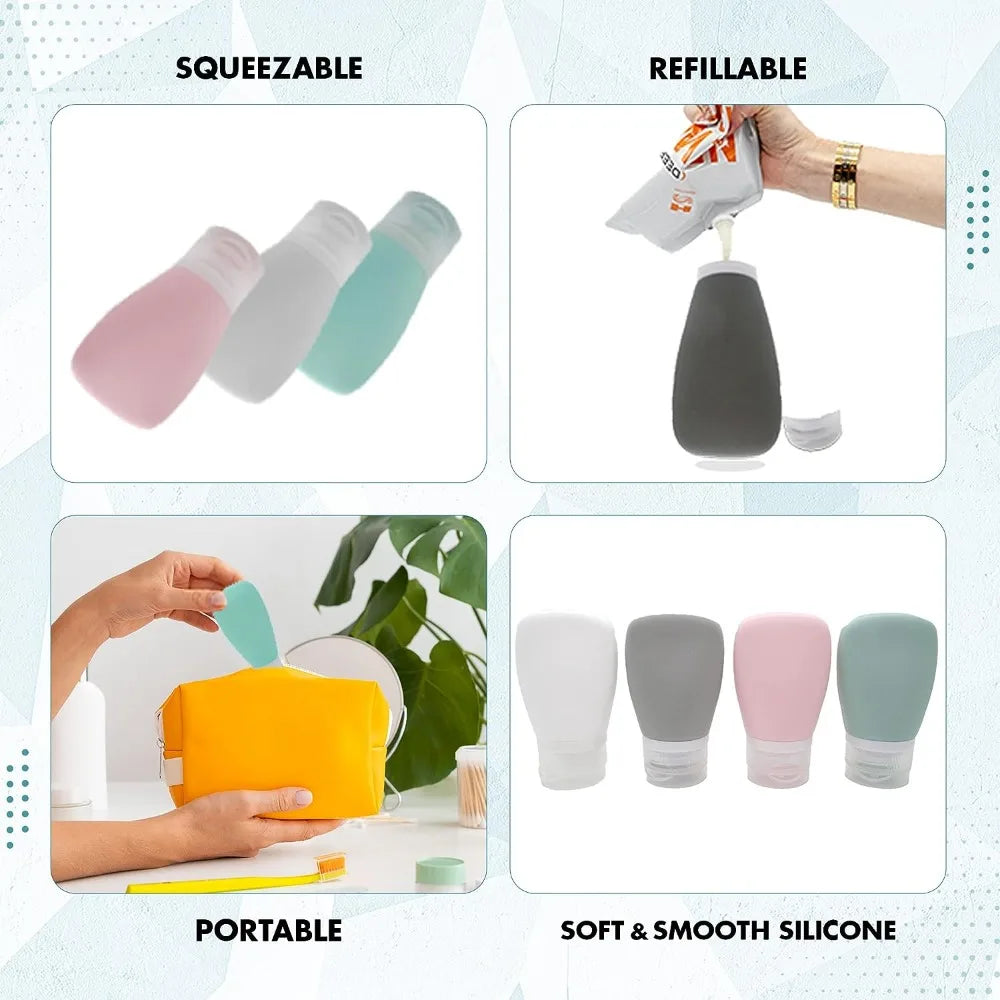 Multi-functional Travel Silicone Bottle