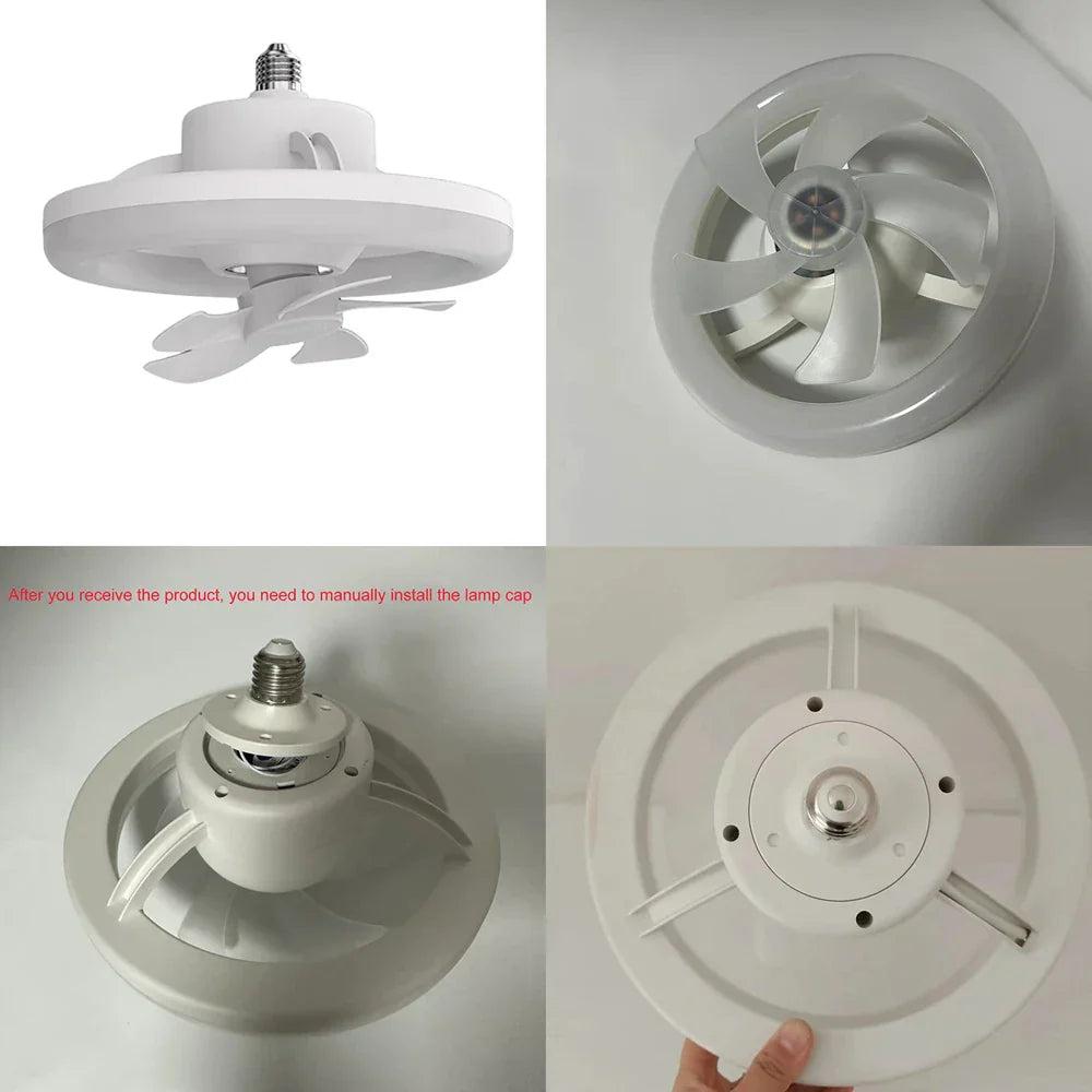 LED Swing Head Fan Light