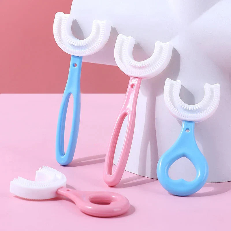 U-shaped children's toothbrush