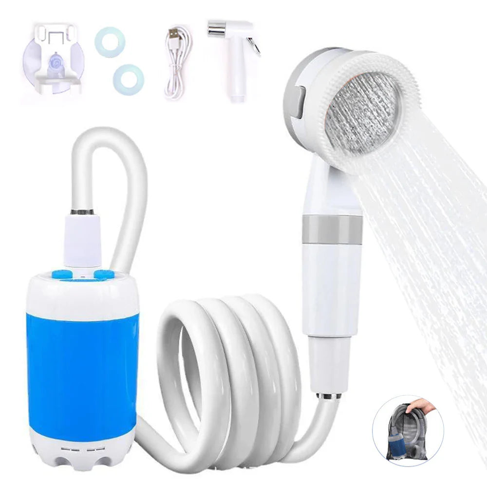 Portable Camping Shower Outdoor Camp Shower Pump FREE Shipping