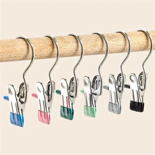 Anti-Rust Clip-Space Saving Clothespin Hook