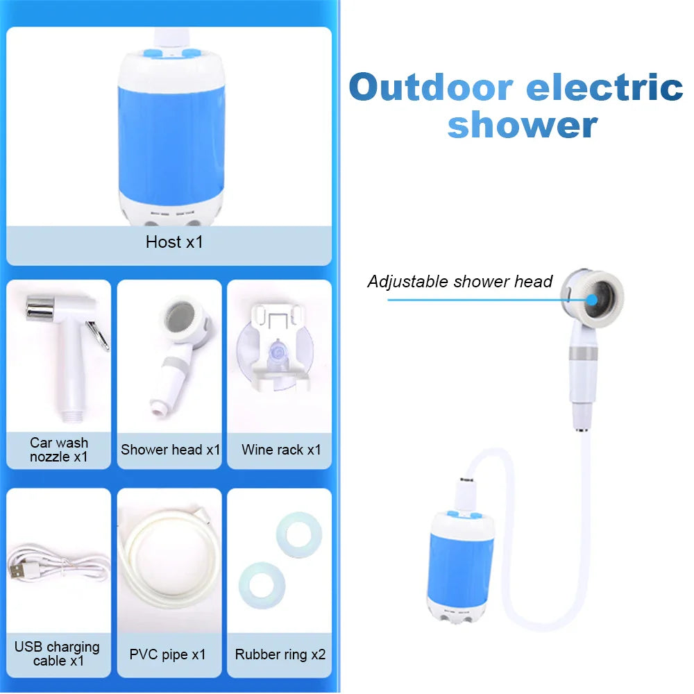 Portable Camping Shower Outdoor Camp Shower Pump FREE Shipping