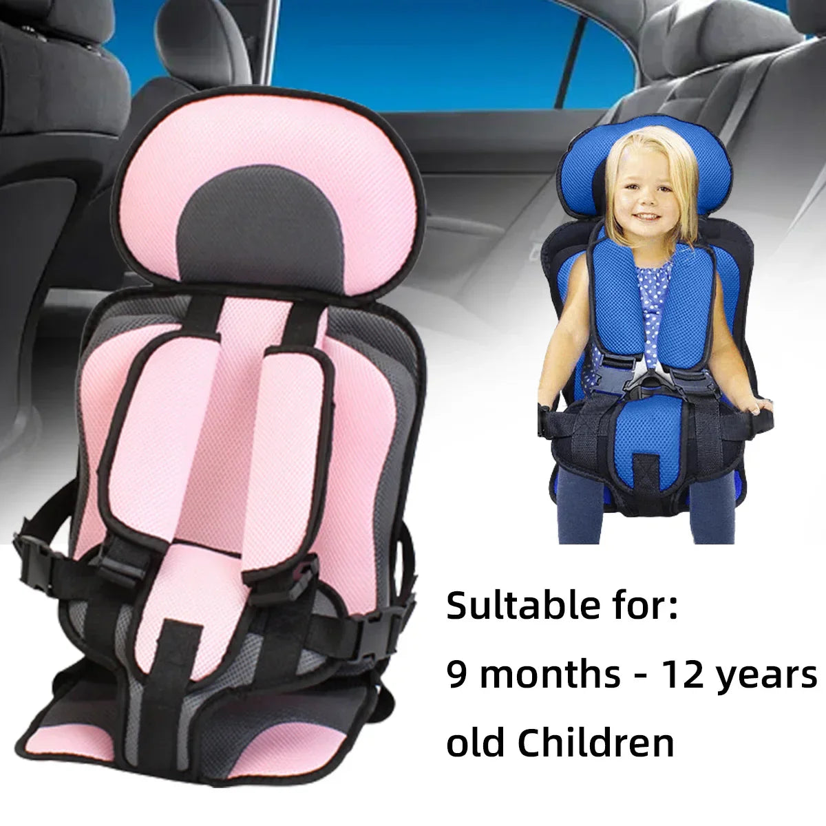 Auto Child Safety Seat Simple Car Portable Seat Belt