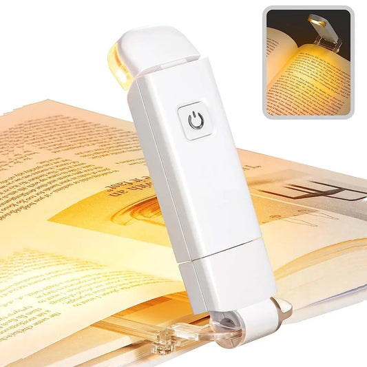 USB Rechargeable Book Light for Reading in Bed