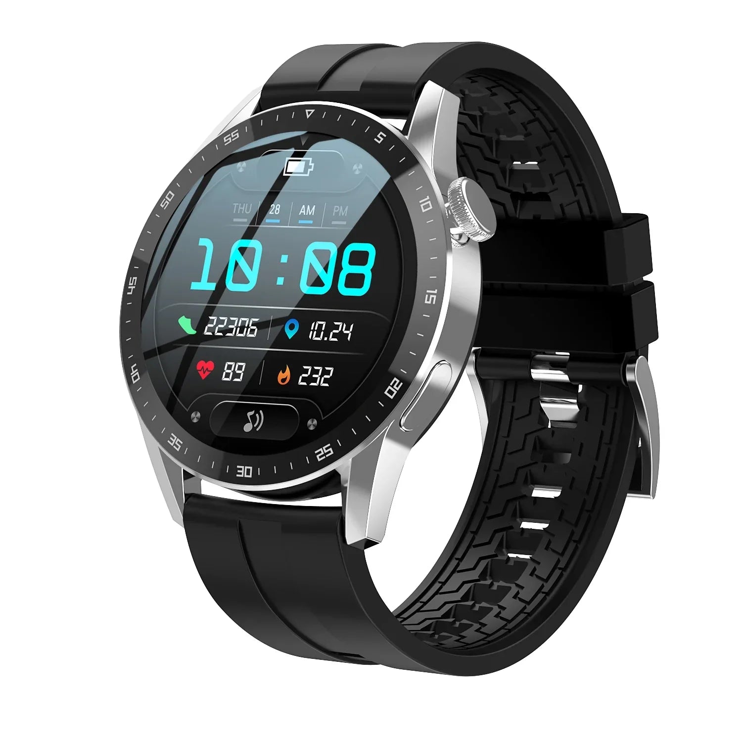 -Painless blood sugar health monitoring smart Bluetooth talking watch