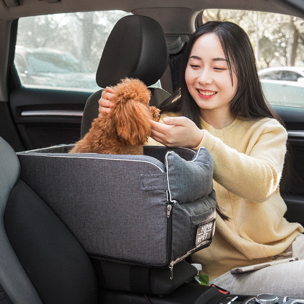 Snuggly-Safe Puppy Car Seat