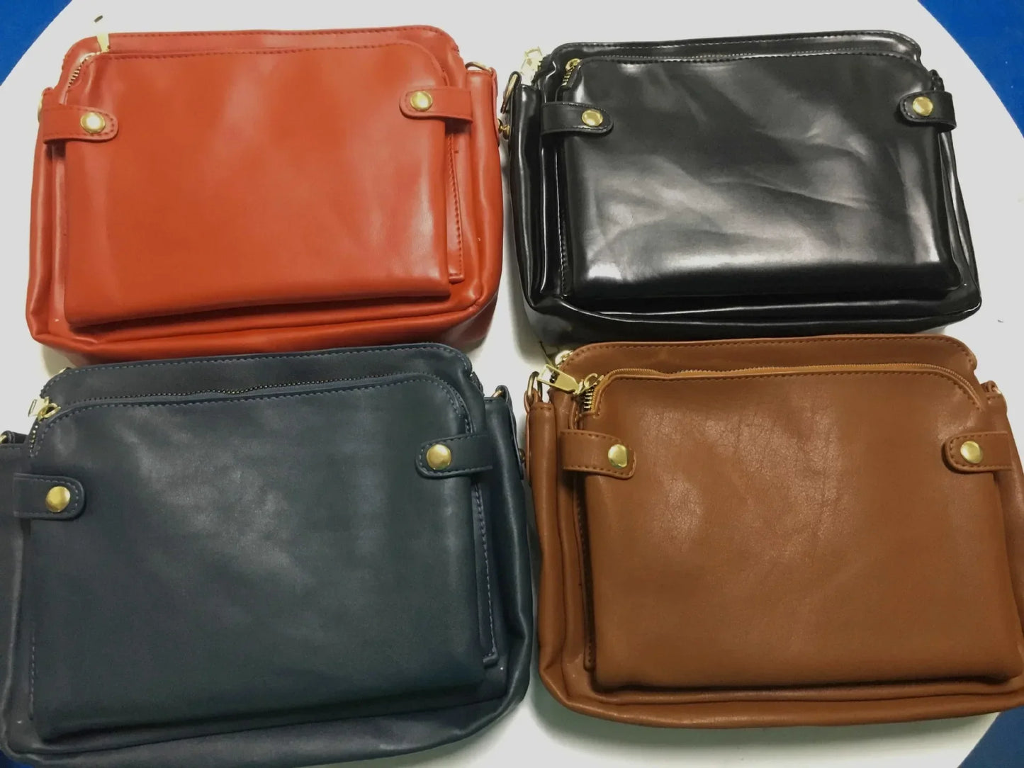 Crossbody Leather Shoulder Bags and Clutches