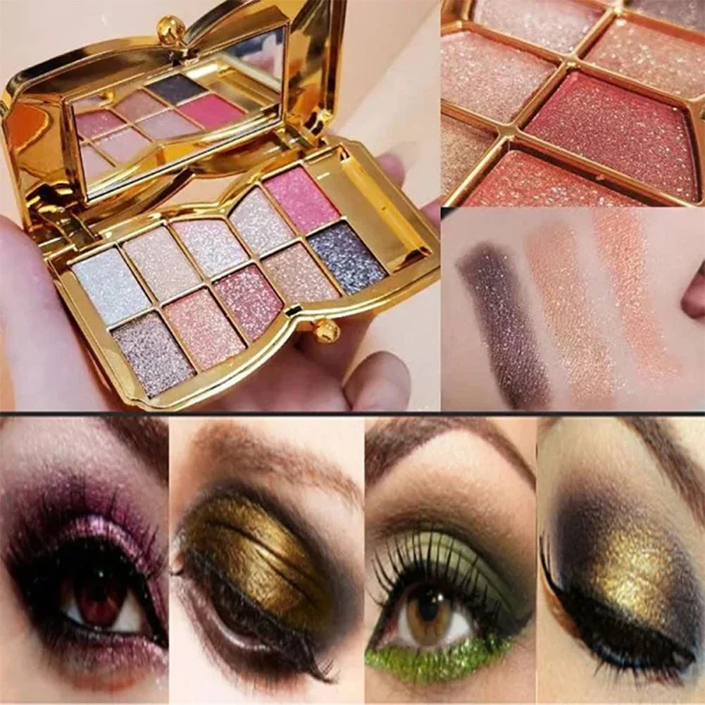 10 Colors Glitter Eyeshadow Palette