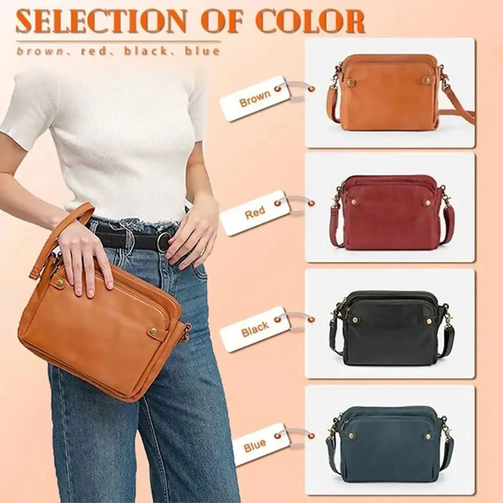 Crossbody Leather Shoulder Bags and Clutches