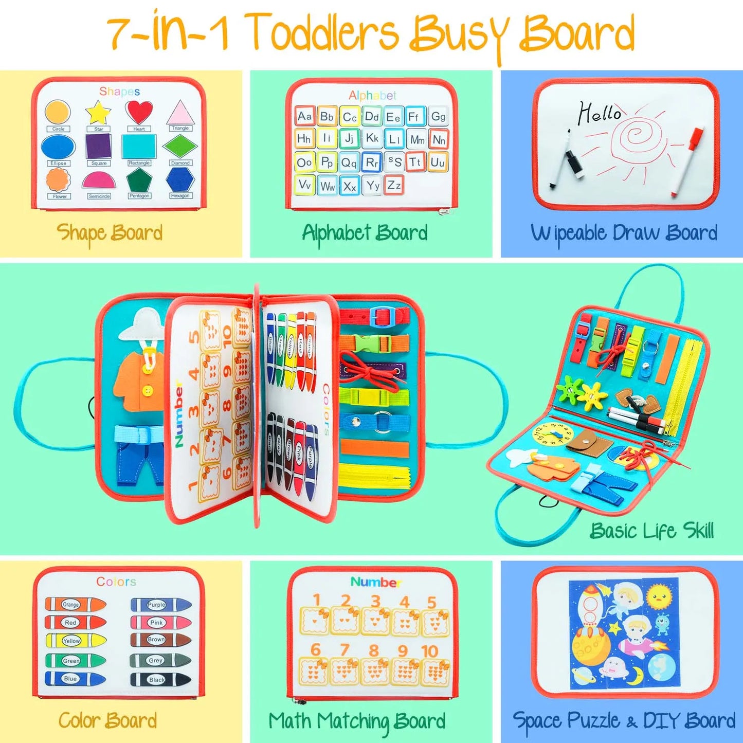 Felt Learning Board Busy Board FREE Shipping