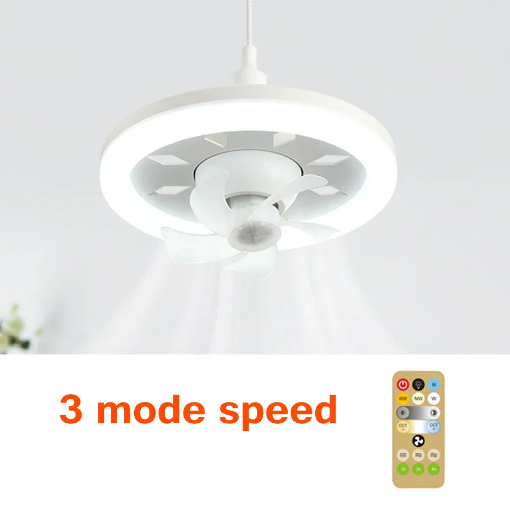 LED Swing Head Fan Light