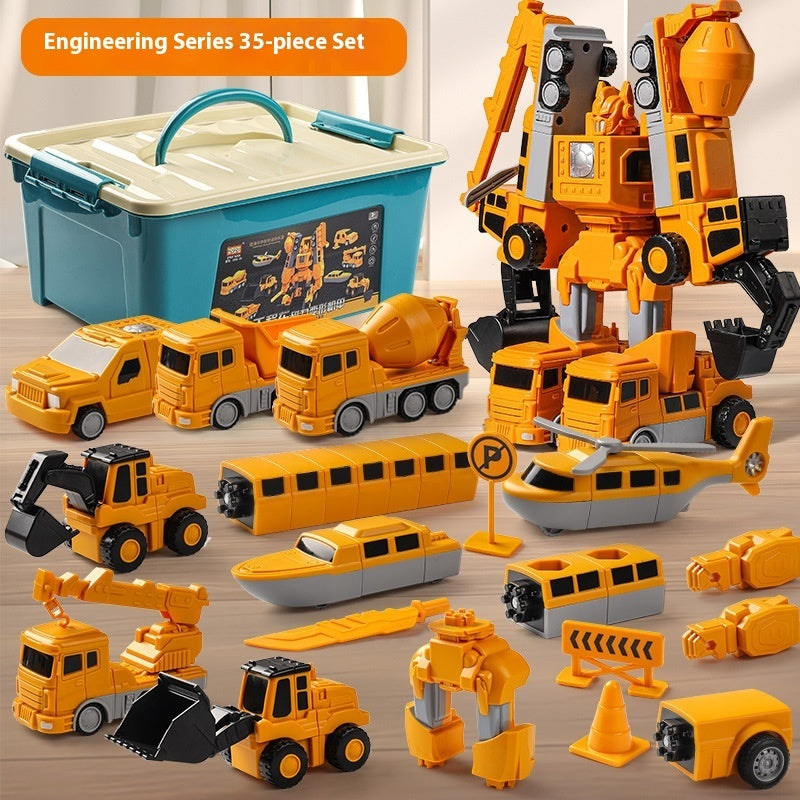 Magnetic Transform Engineering Car Assembled Toys FREE Shipping