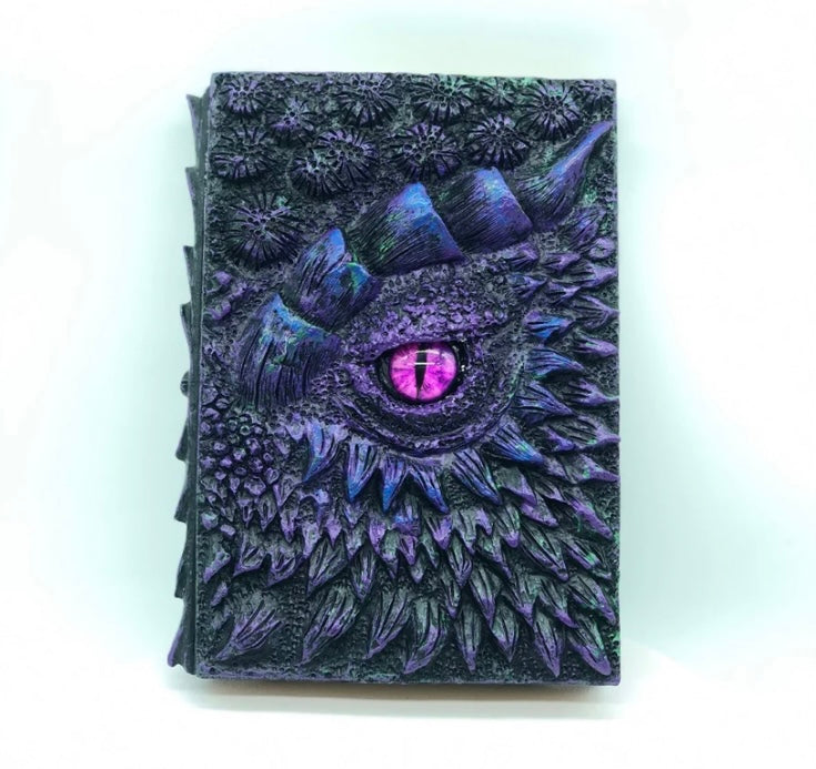 GLORIOUS 3D DRAGON JOURNAL BOOK - HAND PAINTED