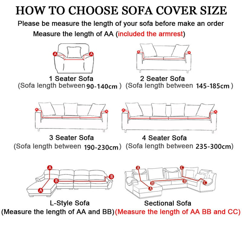 Waterproof Retractable Sofa Covers