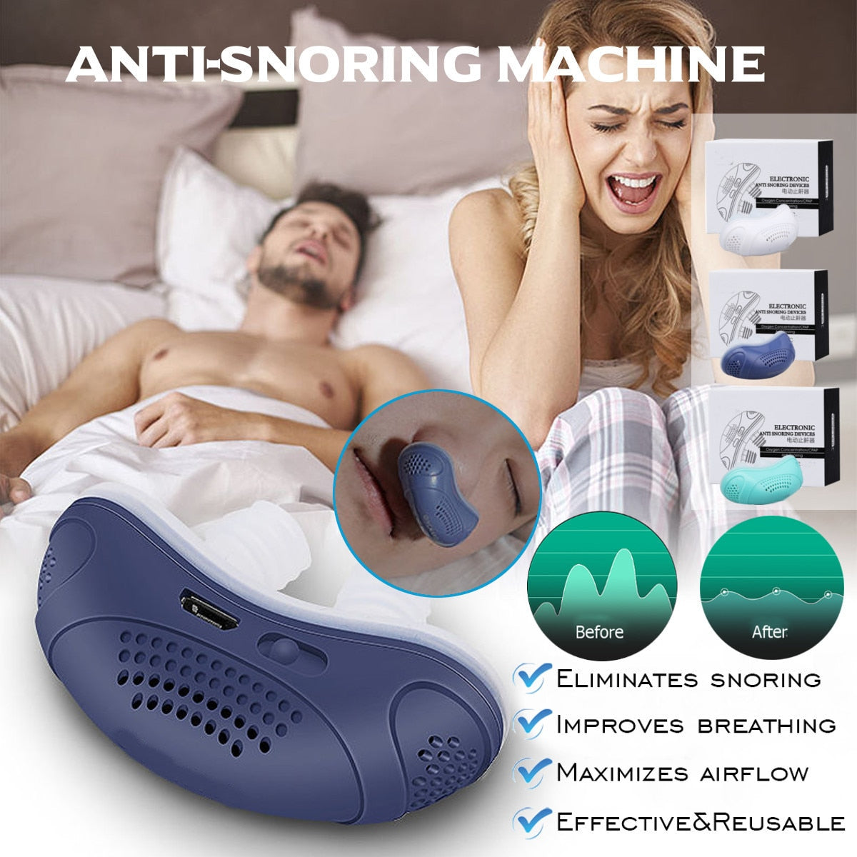 Electric Anti Snoring Device