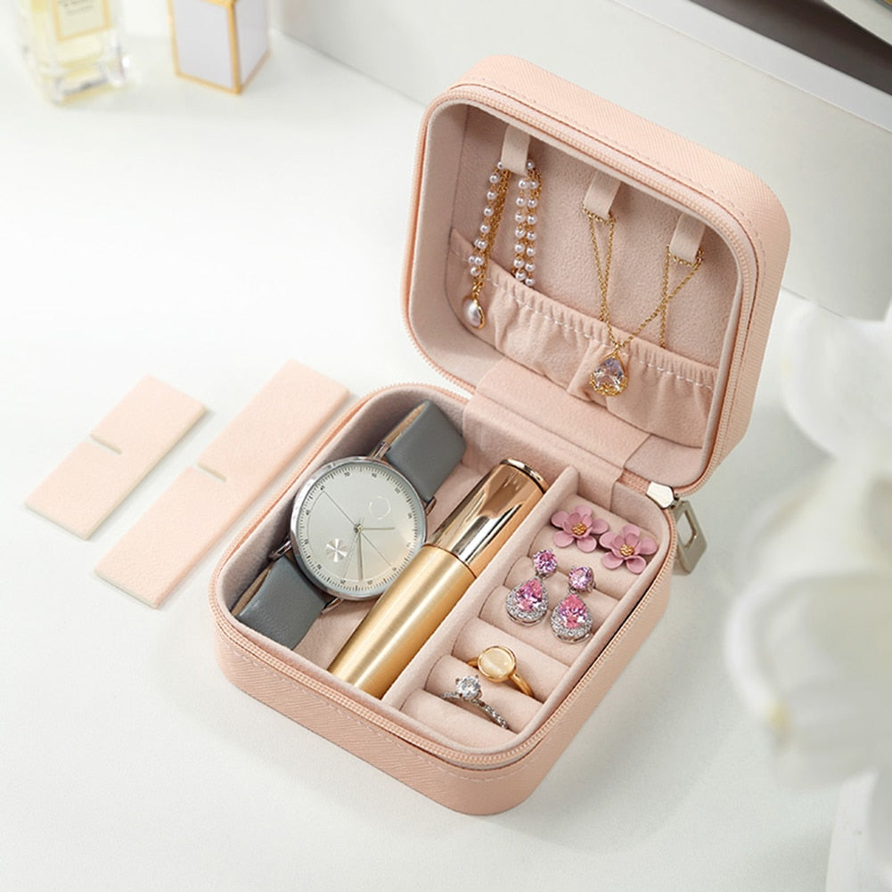 Chloe Portable Organizer Mini Travel Display Storage Jewelry Box