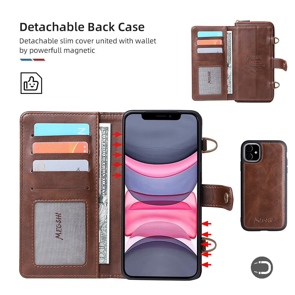 Messenger Bag Style iPhone Multifunctional Protective Case