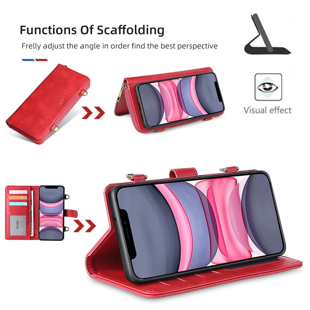 Messenger Bag Style iPhone Multifunctional Protective Case