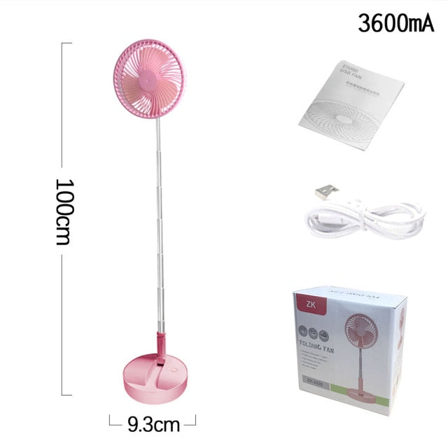 Mini Folding Telescopic Portable Fan