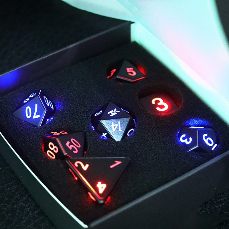 Awesome Board Game Glowing Dice (7 pcs)