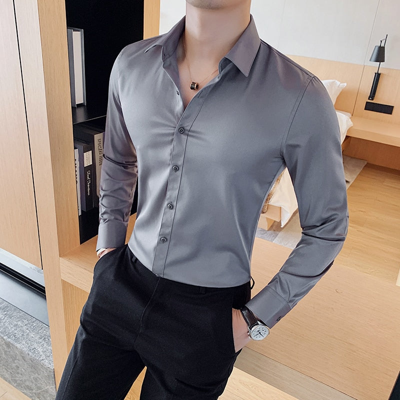 Men's Classic Breathable Comfortable Wrinkle Resistant Shirt FREE Shipping